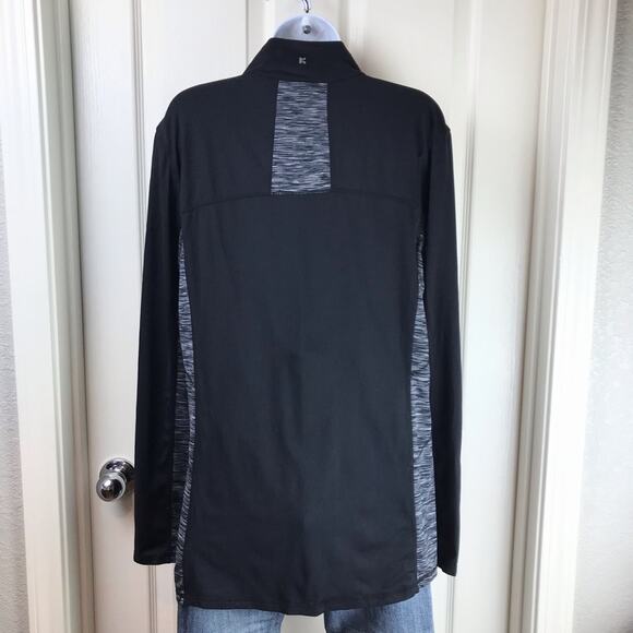 Kyodan 1/4 Zip Athletic Pullover Black Gray L - Picture 4 of 6
